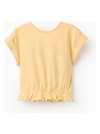 T-shirt de Coton à Manches Kimono