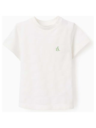 T-shirt de Coton à Rayures Texturées