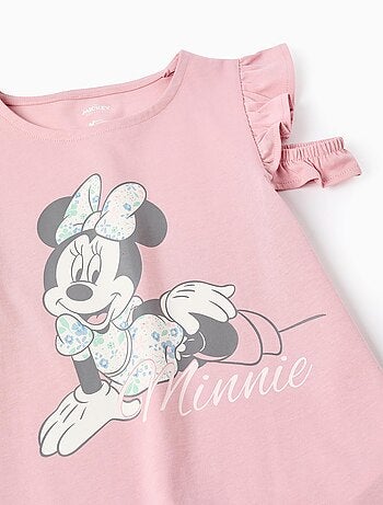 T-shirt de Coton avec Épaules Dénudées Minnie