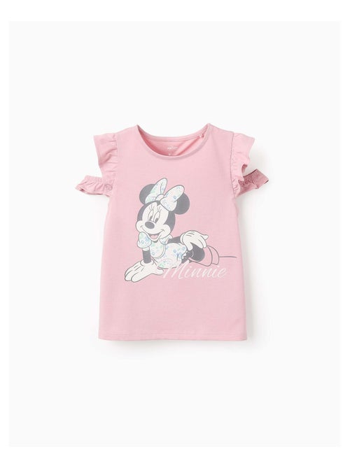 T-shirt de Coton avec Épaules Dénudées Minnie - Kiabi