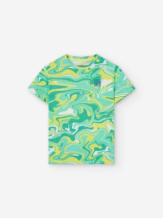 T-shirt de Coton avec Motif