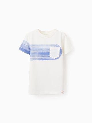 T-shirt de Coton avec Poche