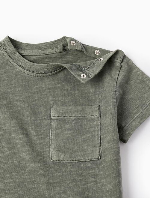 T-Shirt De Coton Avec Poche Pour Bébé Garçon manches courtes CUBA - Kiabi