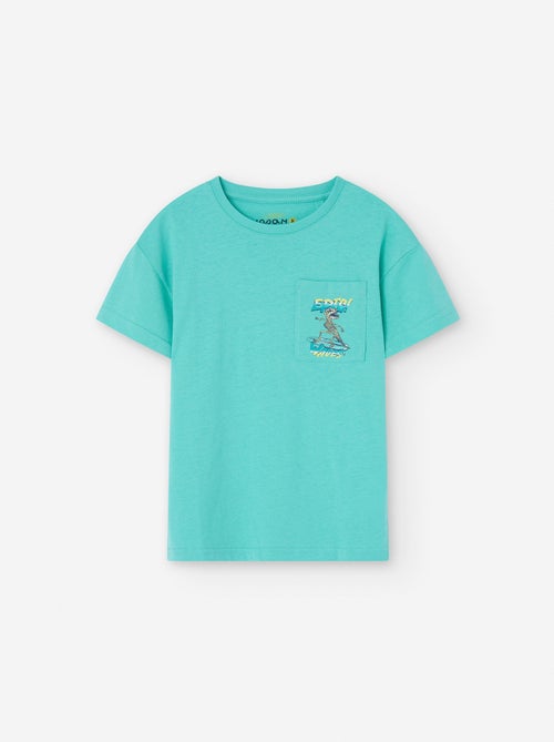 T-shirt de Coton avec Poche - Kiabi