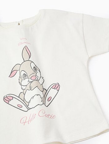 T-shirt de Coton Imprimé Bambi