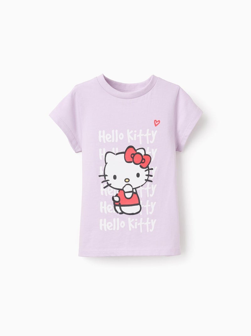 T-shirt de Coton Mauve lilas - Kiabi
