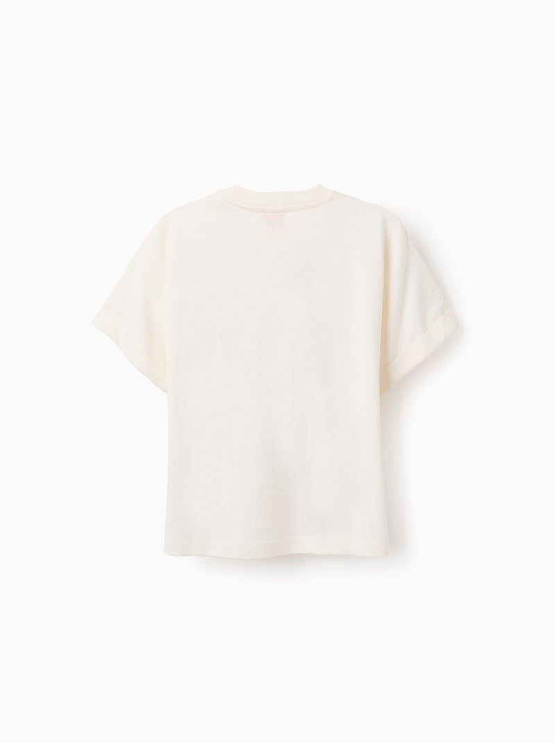 T-shirt de Coton Snoopy Blanc - Kiabi