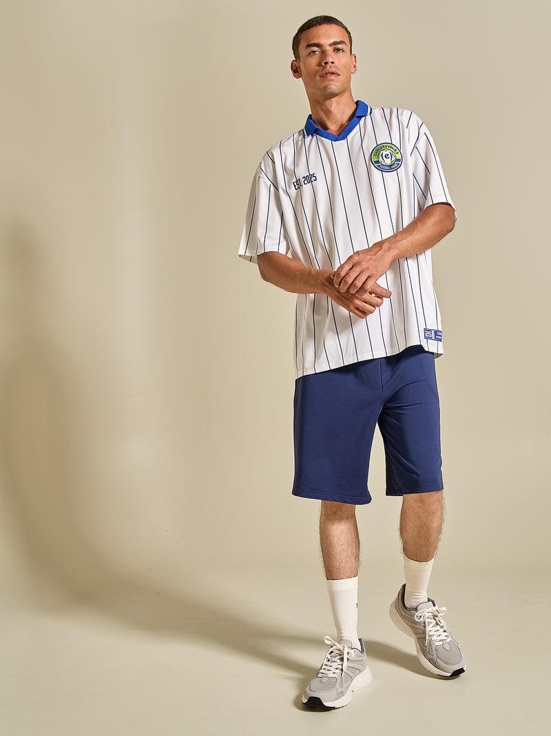 T-shirt de foot à manches corutes Blanc - Kiabi