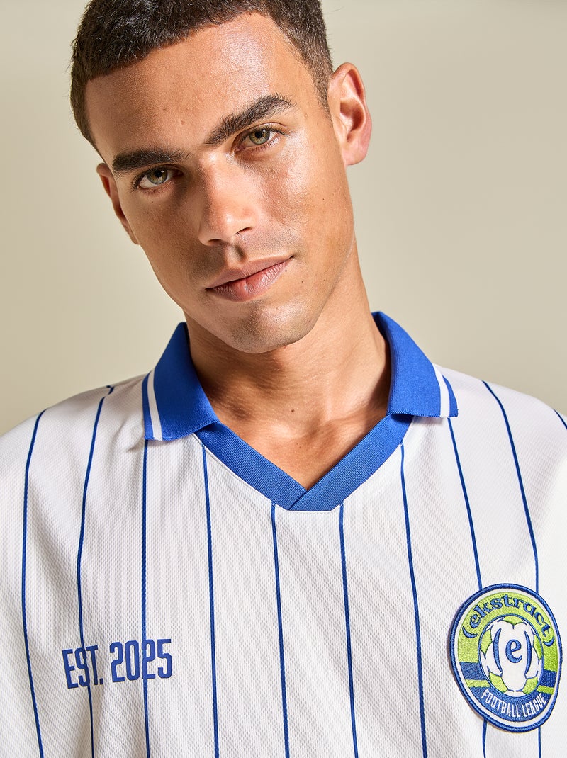 T-shirt de foot à manches corutes Blanc - Kiabi
