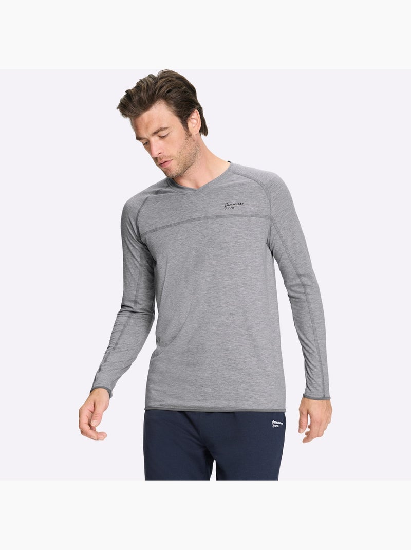 T-shirt de loisirs 46% coton - taille standard - witt Gris chiné - Kiabi