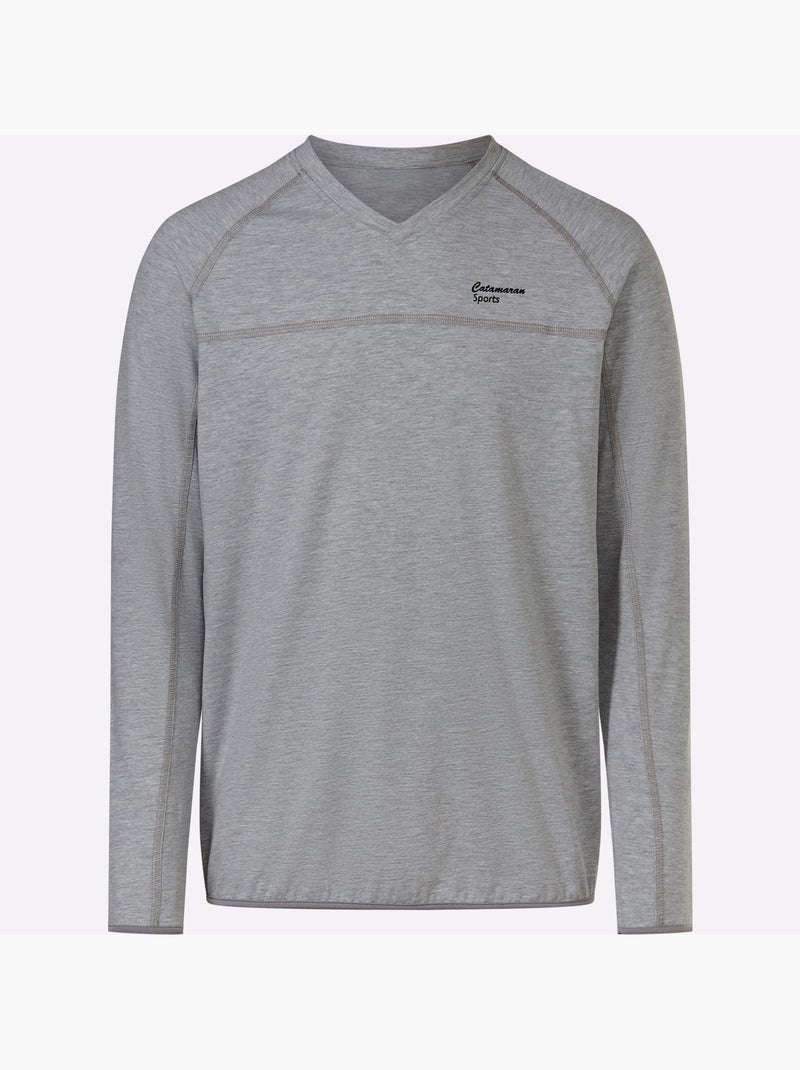 T-shirt de loisirs 46% coton - taille standard - witt Gris chiné - Kiabi
