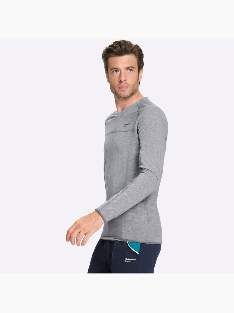 T-shirt de loisirs 46% coton - taille standard - witt Gris chiné - Kiabi