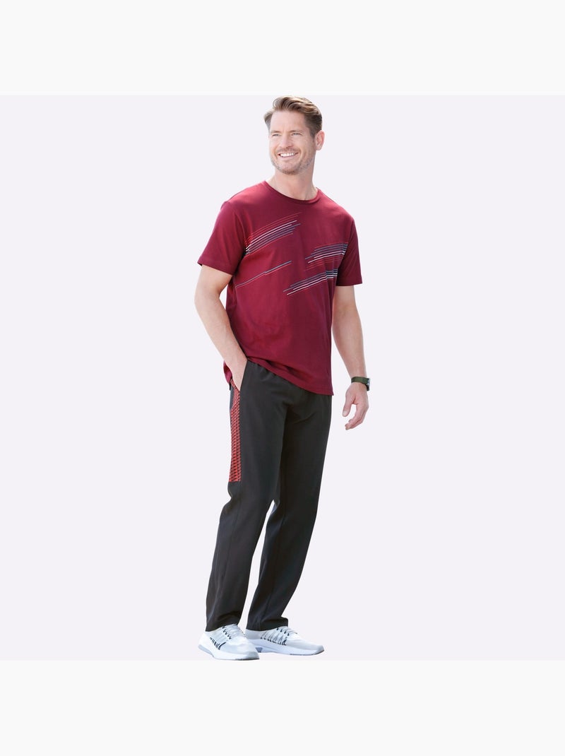 T-shirt de loisirs imprimé graphique - taille standard - moda vilona Cerise - Kiabi