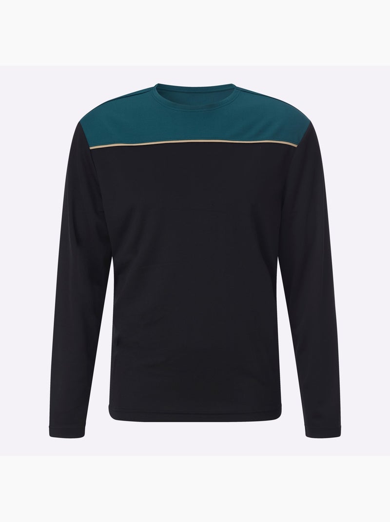T-shirt de loisirs matière facile à entretenir - taille standard - moda vilona Bleu pétrole - Kiabi