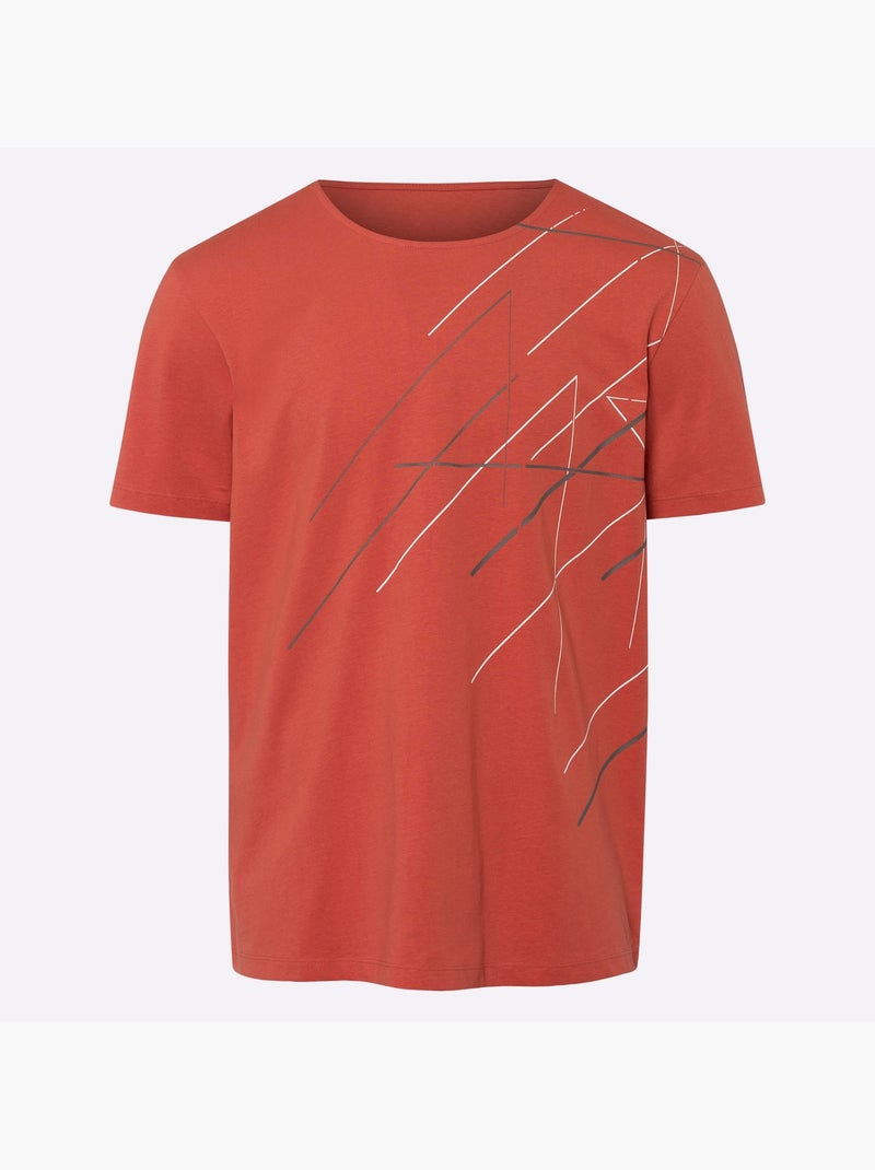 T-shirt de loisirs sport et loisirs - taille standard - moda vilona Orange/Rouge - Kiabi