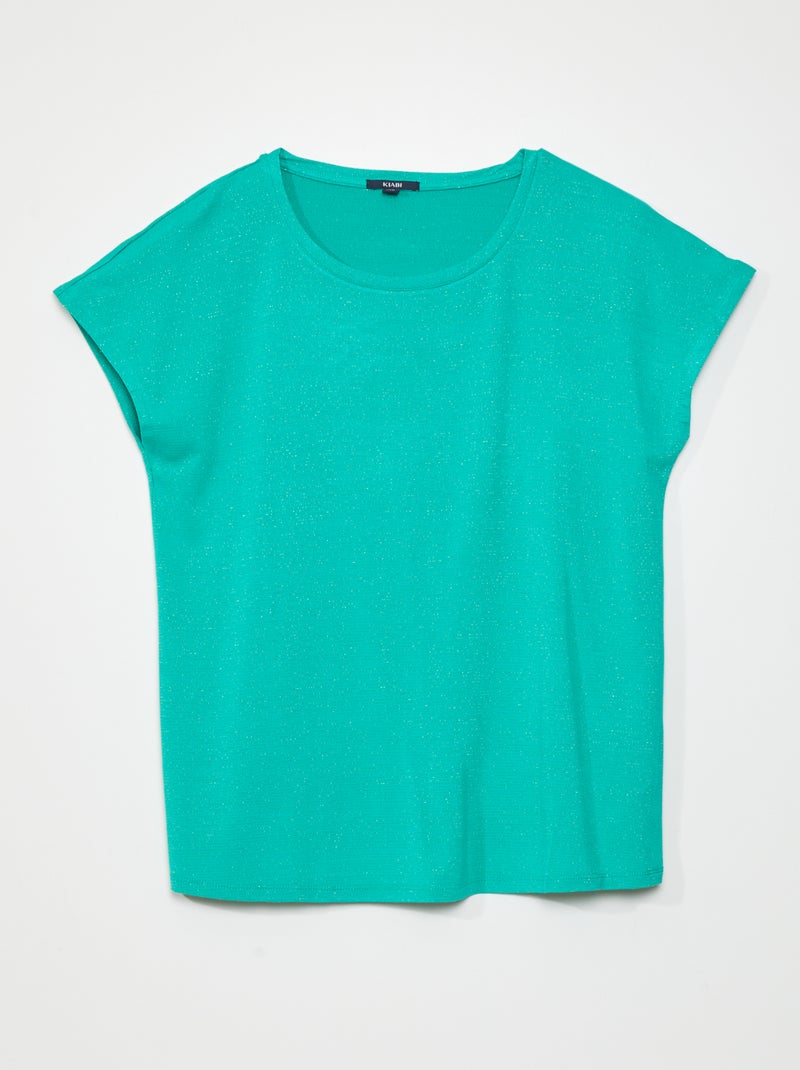T-shirt de maternité à manches courtes à fines rayures Vert - Kiabi