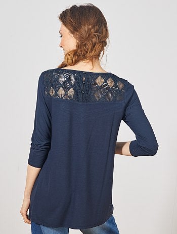 T-shirt de maternité en dentelle - Kiabi