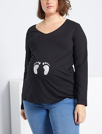T-shirt de maternité 'pieds'