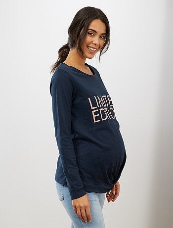 T-shirt de maternité pur coton - Kiabi