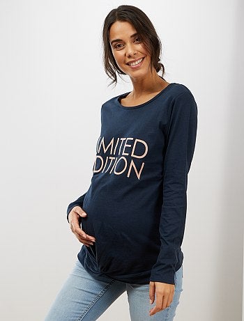 T-shirt de maternité pur coton - Kiabi