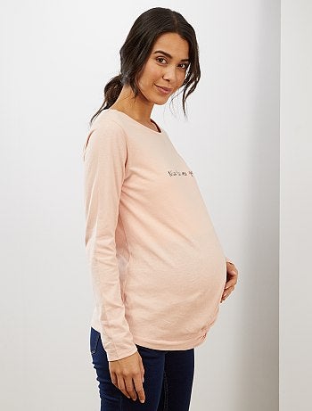 T-shirt de maternité pur coton - Kiabi