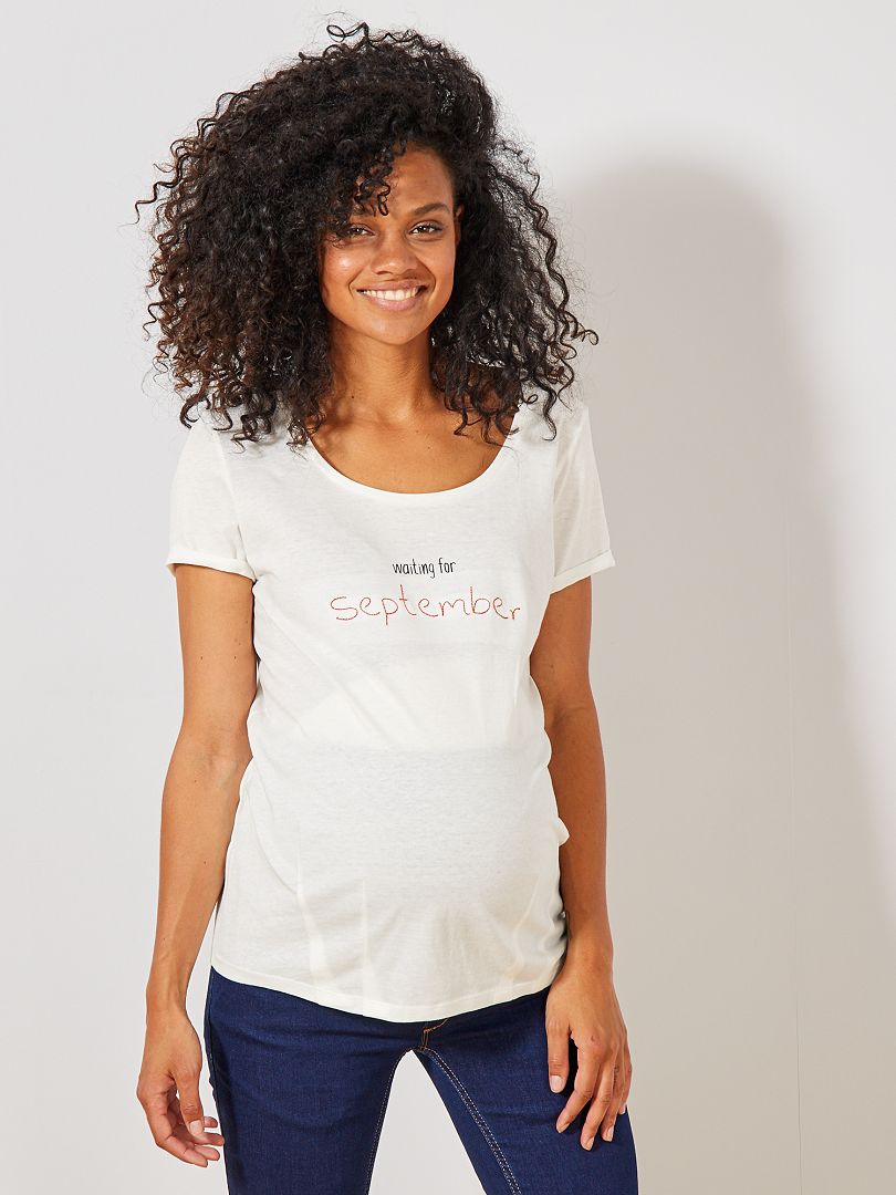 T-shirt de maternité septembre - Kiabi