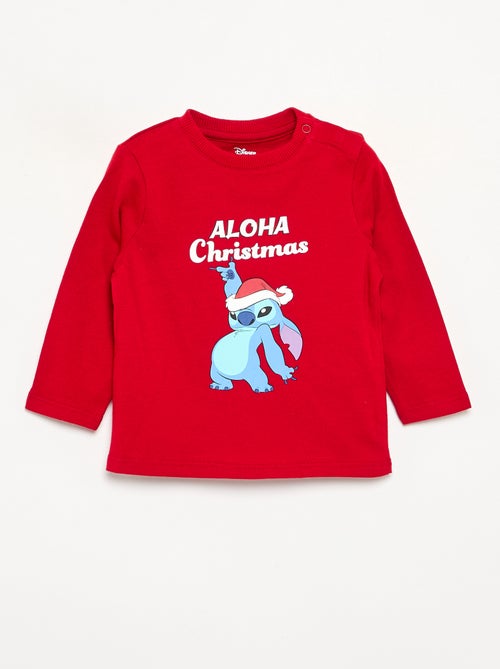 T-shirt de Noël à manches longues 'Disney' 'Stitch' - Kiabi