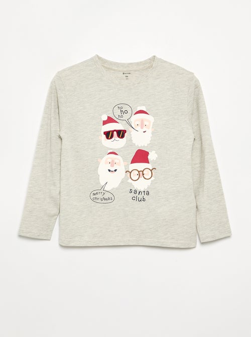 T-shirt de Noël à manches longues - Kiabi
