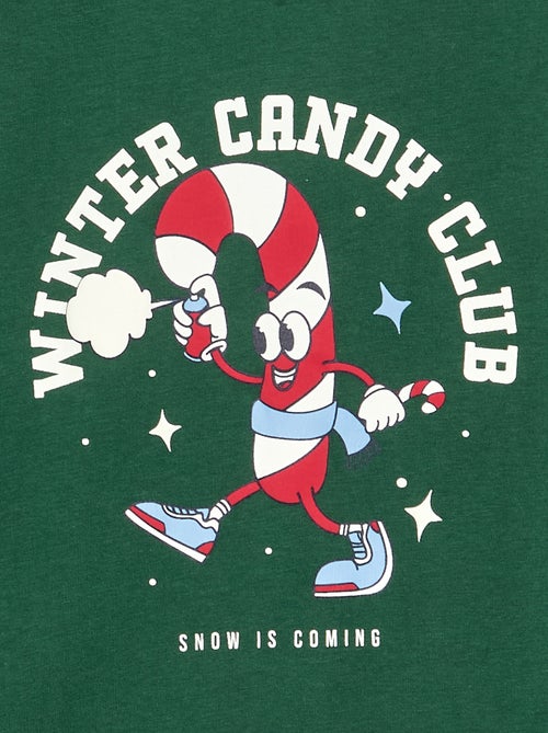 T-shirt de Noël à manches longues - Kiabi