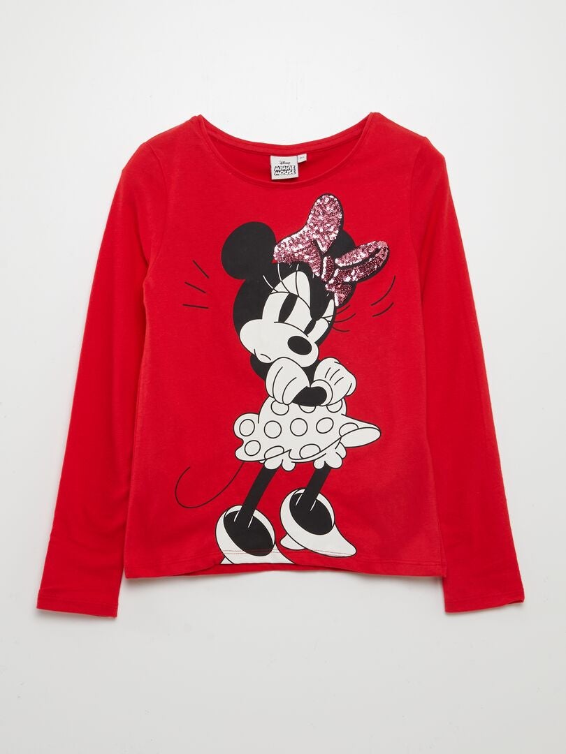 T-shirt de Noël 'Disney' Rouge - Kiabi