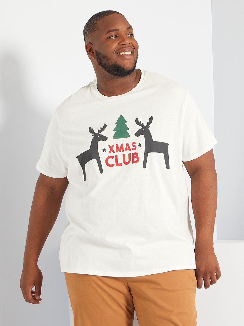 T-shirt de Noël écru - Kiabi