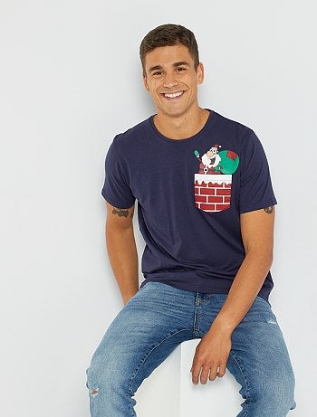 T-shirt de Noël poche poitrine
