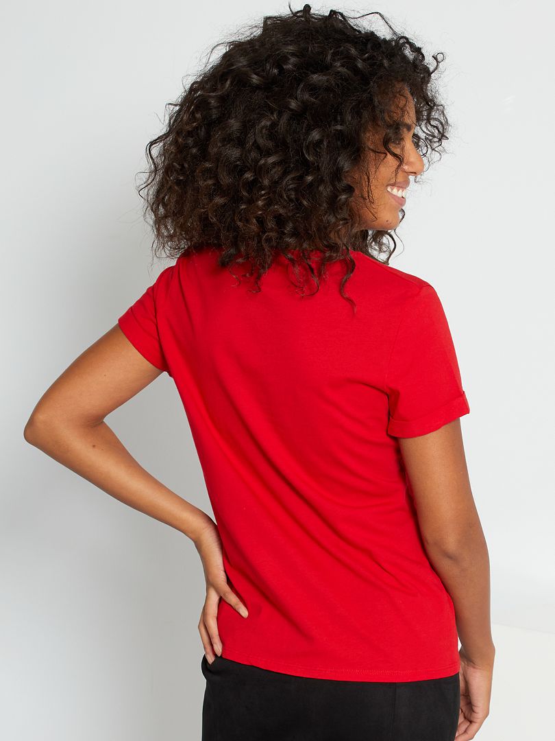 T-shirt de Noël + pochon éco-conçu - rouge - Kiabi - 5.00€ T-shirt de Noël + pochon éco-conçu - rouge - Kiabi - 5.00€