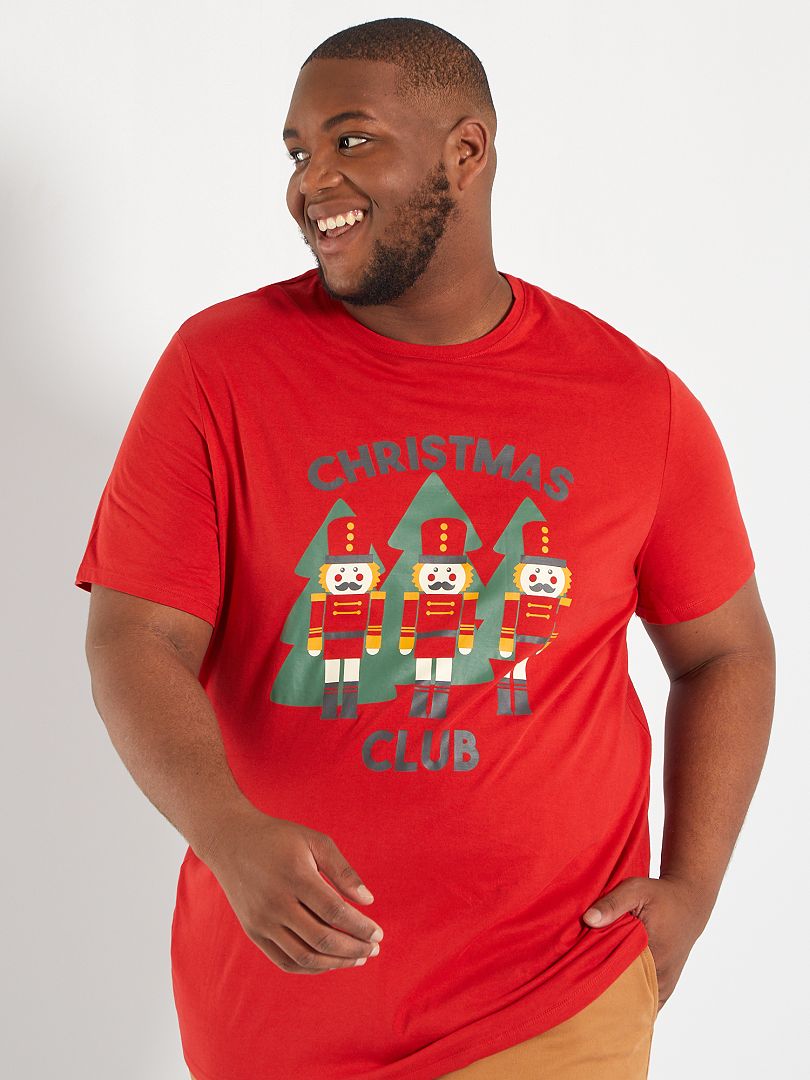 T-shirt de Noël rouge - Kiabi