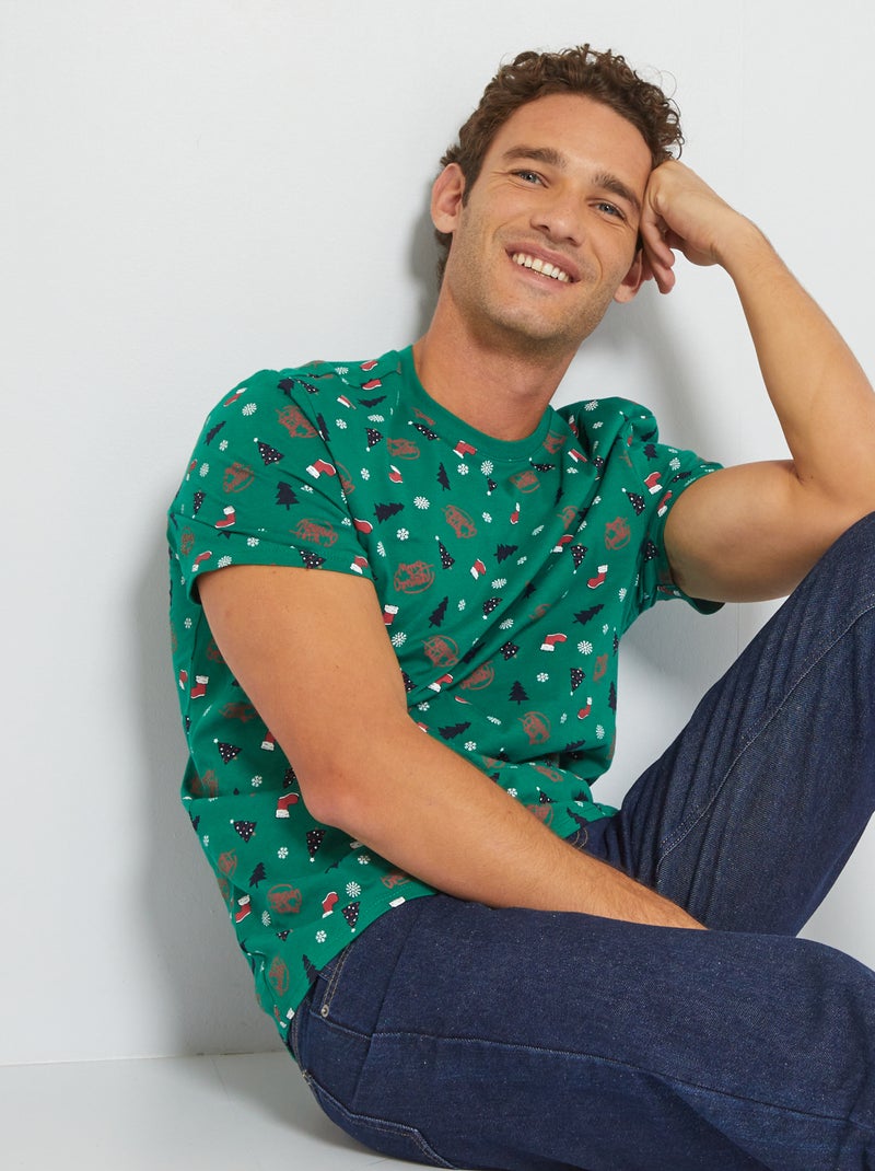 T-shirt de Noël VERT - Kiabi