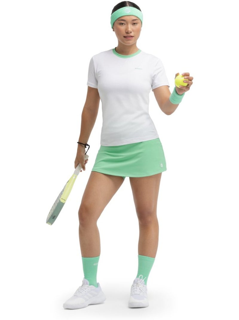 T-shirt de padel manches courtes femme padel femme pesaro Blanc - Kiabi