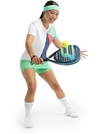T-shirt de padel manches courtes femme padel femme pesaro erit