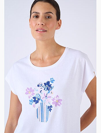 T-shirt de pyjama en pur coton - Damart