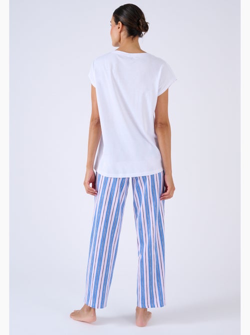 T-shirt de pyjama en pur coton - Damart - Kiabi T-shirt de pyjama en pur coton - Damart - Kiabi