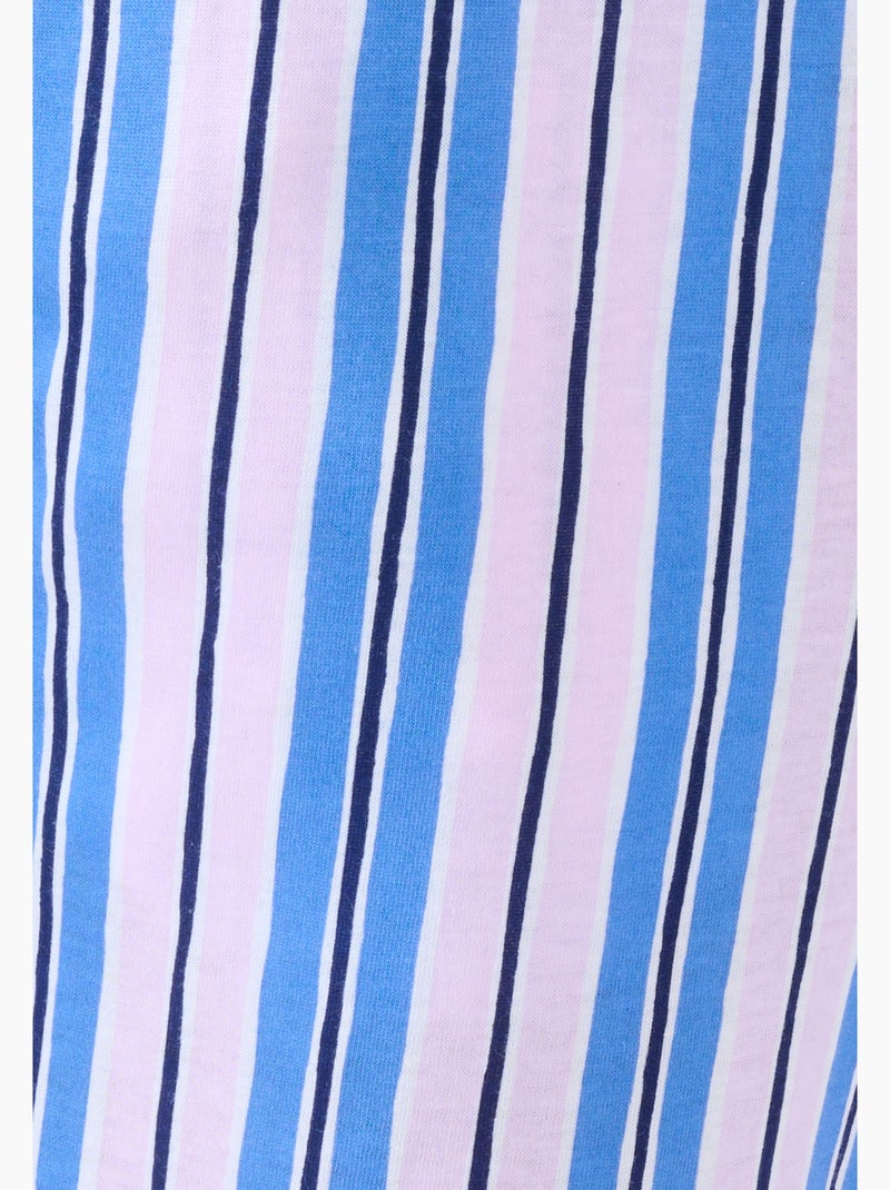 T-shirt de pyjama en pur coton - Damart Bleu marine - Kiabi