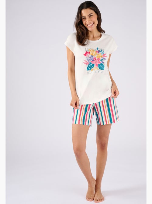 T-shirt de pyjama en pur coton - Damart - Kiabi