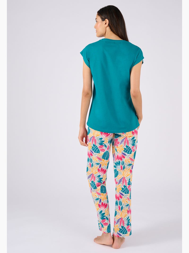 T-shirt de pyjama en pur coton - Damart Moutarde - Kiabi