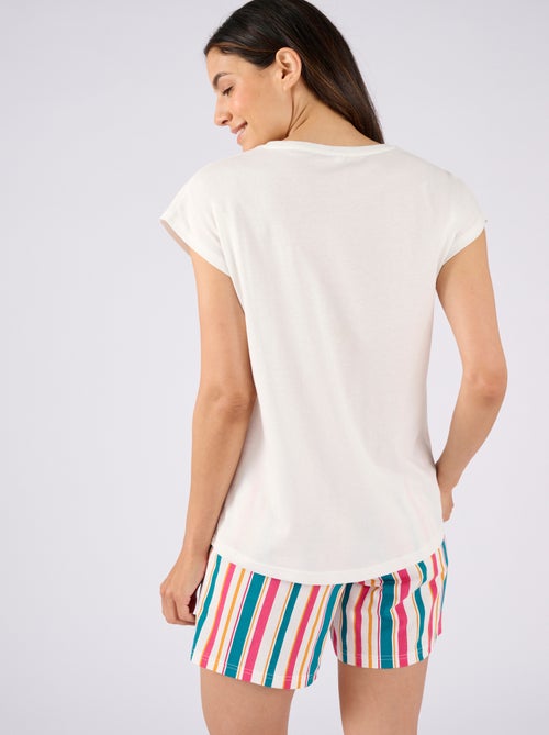 T-shirt de pyjama en pur coton - Damart - Kiabi