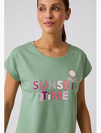 T-shirt de pyjama en pur coton - Damart