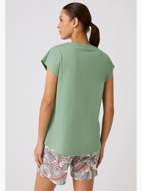 T-shirt de pyjama en pur coton - Damart - Kiabi T-shirt de pyjama en pur coton - Damart - Kiabi