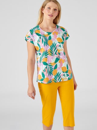 T-shirt de pyjama en pur coton peigné - Damart