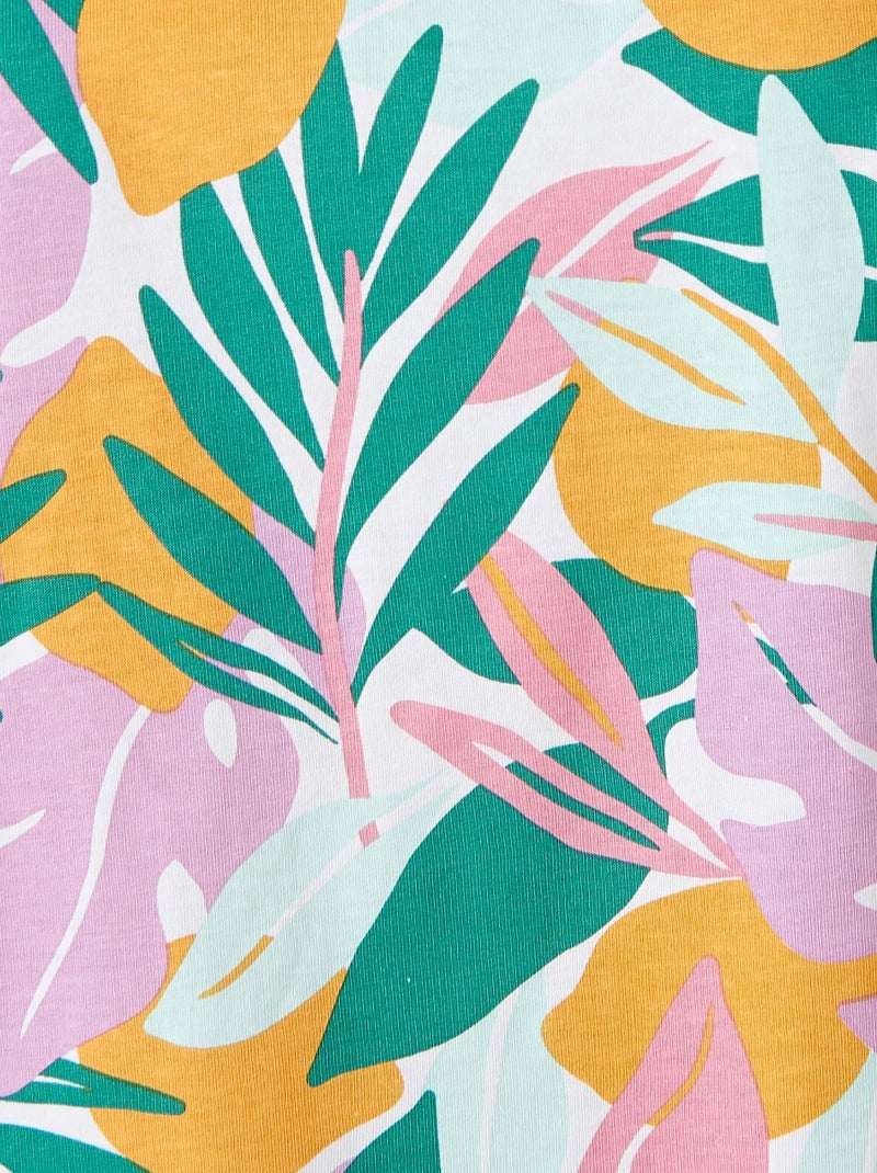 T-shirt de pyjama en pur coton peigné - Damart Jaune - Kiabi