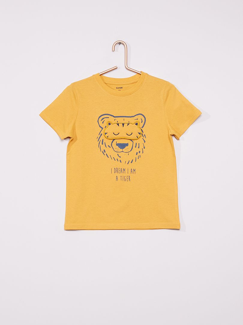 T-shirt de pyjama jaune - Kiabi