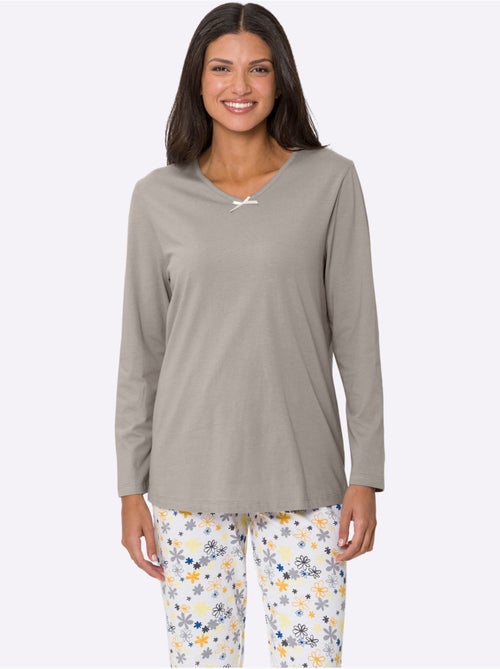 T-shirt de pyjama jersey fin - taille standard - moda vilona - Kiabi T-shirt de pyjama jersey fin - taille standard - moda vilona - Kiabi