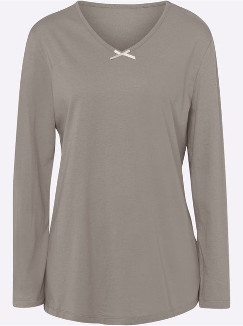 T-shirt de pyjama jersey fin - taille standard - moda vilona - Kiabi T-shirt de pyjama jersey fin - taille standard - moda vilona - Kiabi